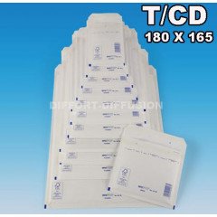 200 ENVELOPPES A BULLES T SPECIALES CD BLANCHES (200 x 175) DIFFORT DIFFUSION - 1