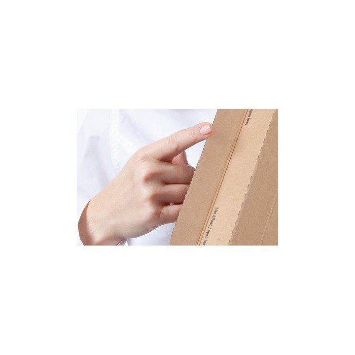 20 enveloppe carton latérale L4 (340x235mm) pochette avec cannelure  - 3