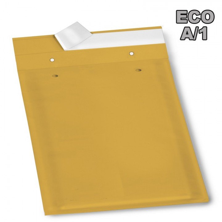 Petite enveloppe bulle Eco A/1 marron 100x165mm 