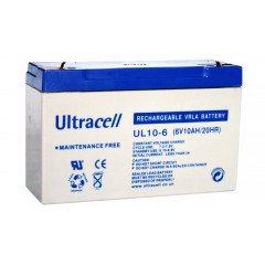 ULTRACELL UL10-6 batterie au plomb 6V 10AH 151x51x100mm 
