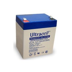 ULTRACELL UL4-12 batterie au plomb 12V 4AH 90x70x107mm 
