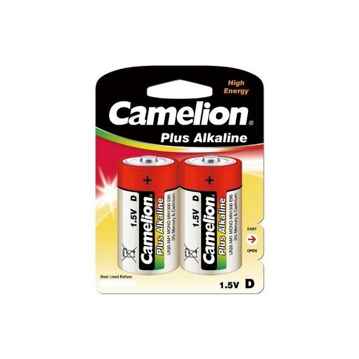 DESTOCK 12 piles (6 blisters) Camelion LR20 / D 06/2020 (blister jaune) 
