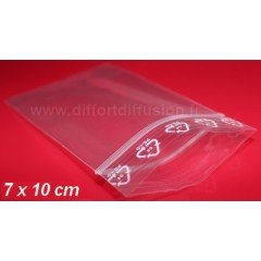 1000 sachets plastiques Zip 70x100 mm DIFFORT DIFFUSION - 1