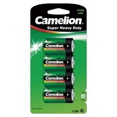 DESTOCKAGE / 4 piles Green Camelion C R14 BP4 10/2016