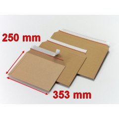 Enveloppes en carton ouverture latérale box BBX4X 353x250 mm