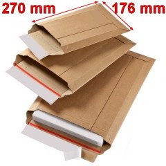 100 Enveloppes cartons ondulés WBX1 (176x270mm)  - 2