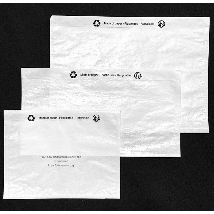 1000 Pochettes porte-document NEUTRE DL 228x120 papier CRISTAL  - 1