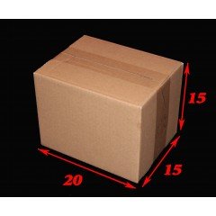 25 carton caisses américaines Format n°2 20x15x15 cm (Fefco 201)